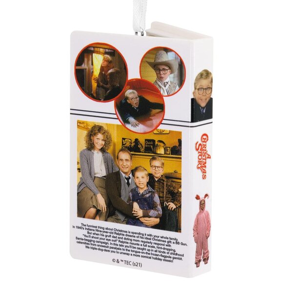 New! A Christmas Story VHS Tape Hallmark Christmas Ornament 2022 - Picture 3 of 4